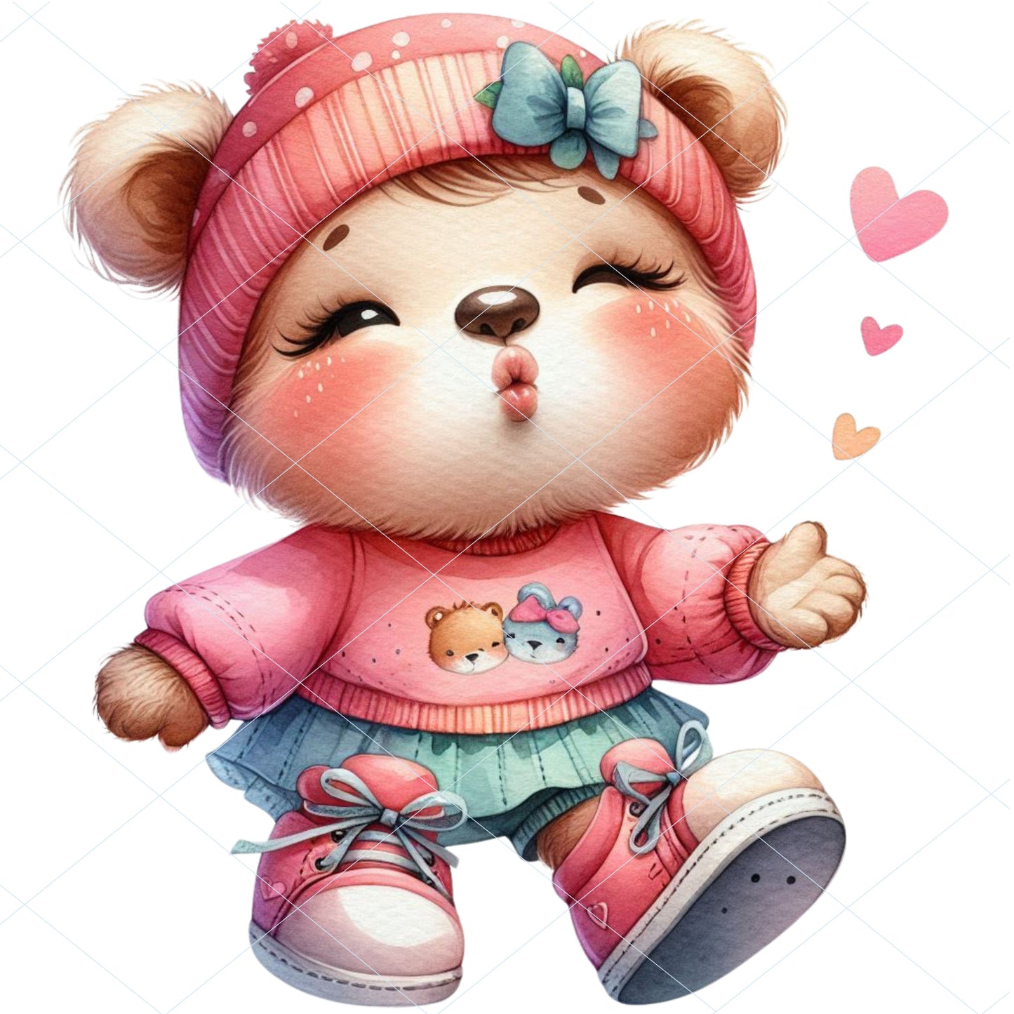 20 Bear Kiss Clipart - PNG, JPG