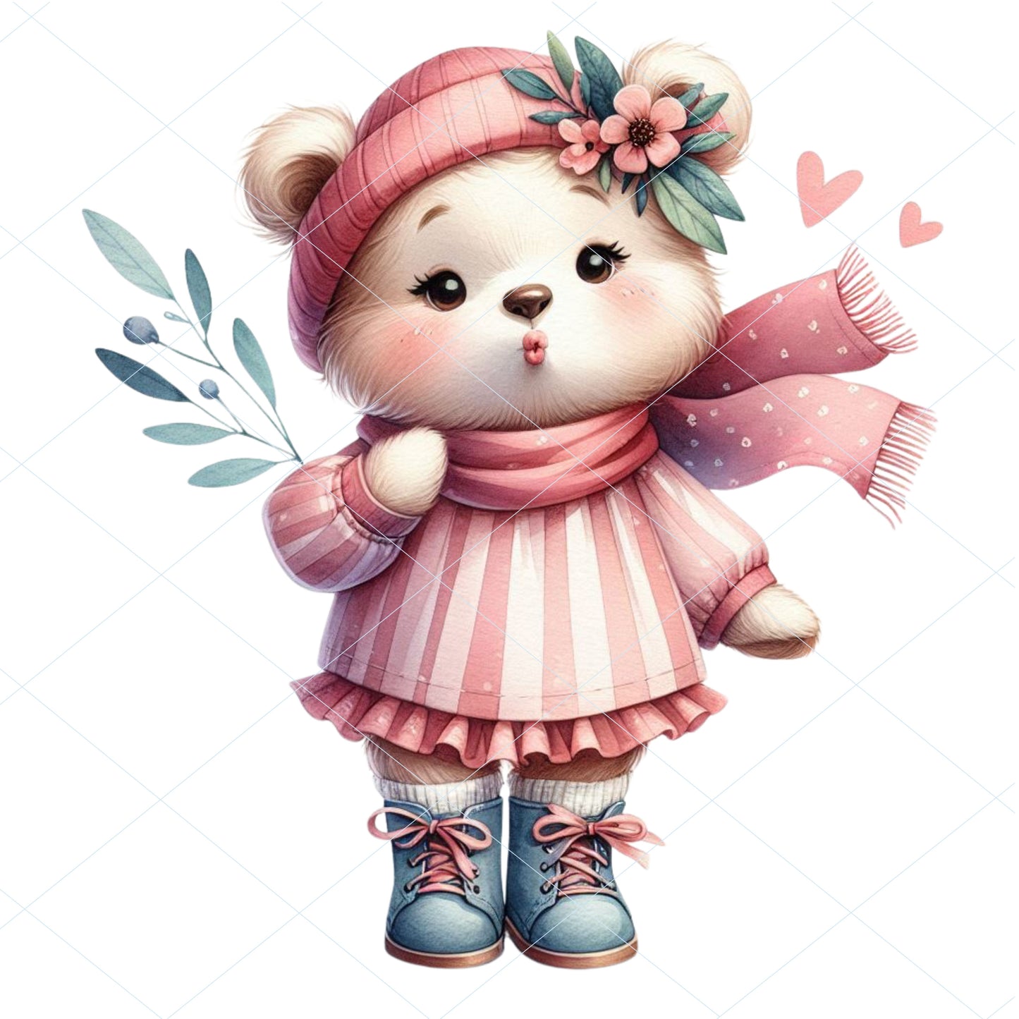 20 Bear Kiss Clipart - PNG, JPG