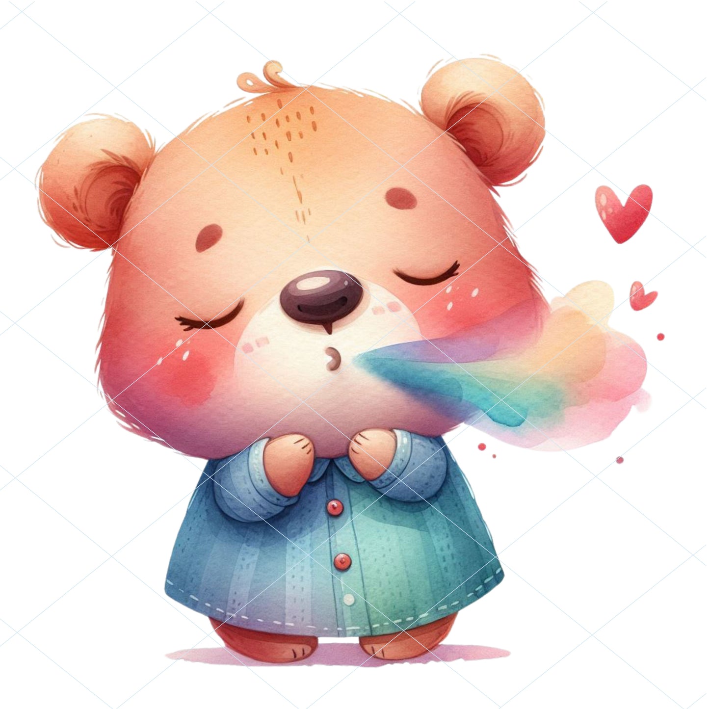 20 Bear Kiss Clipart - PNG, JPG