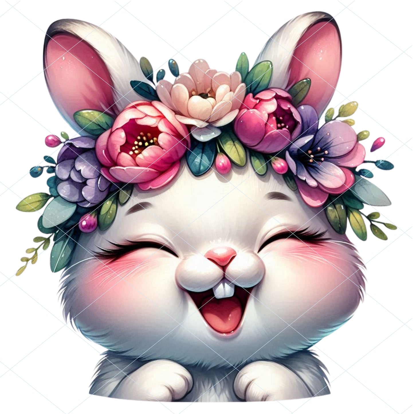 18 Floral Bunny