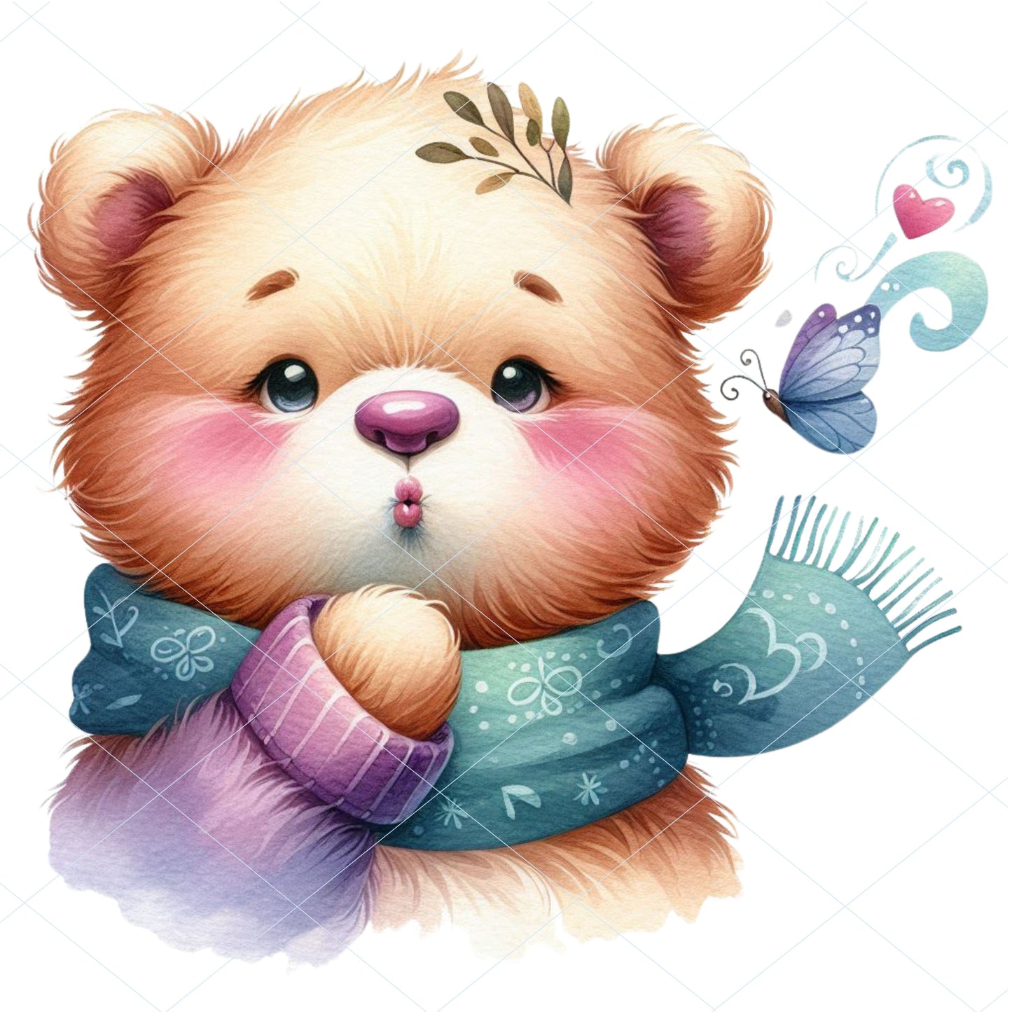 20 Bear Kiss Clipart - PNG, JPG