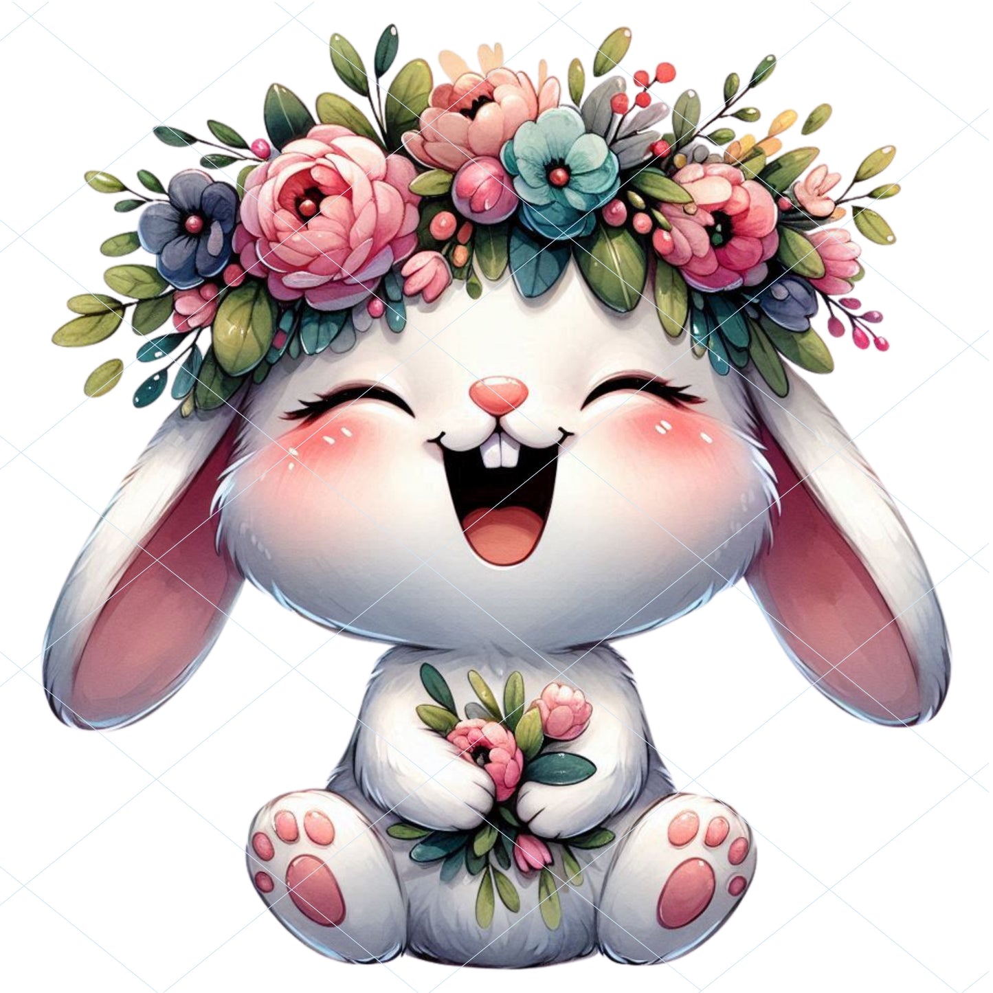 18 Floral Bunny
