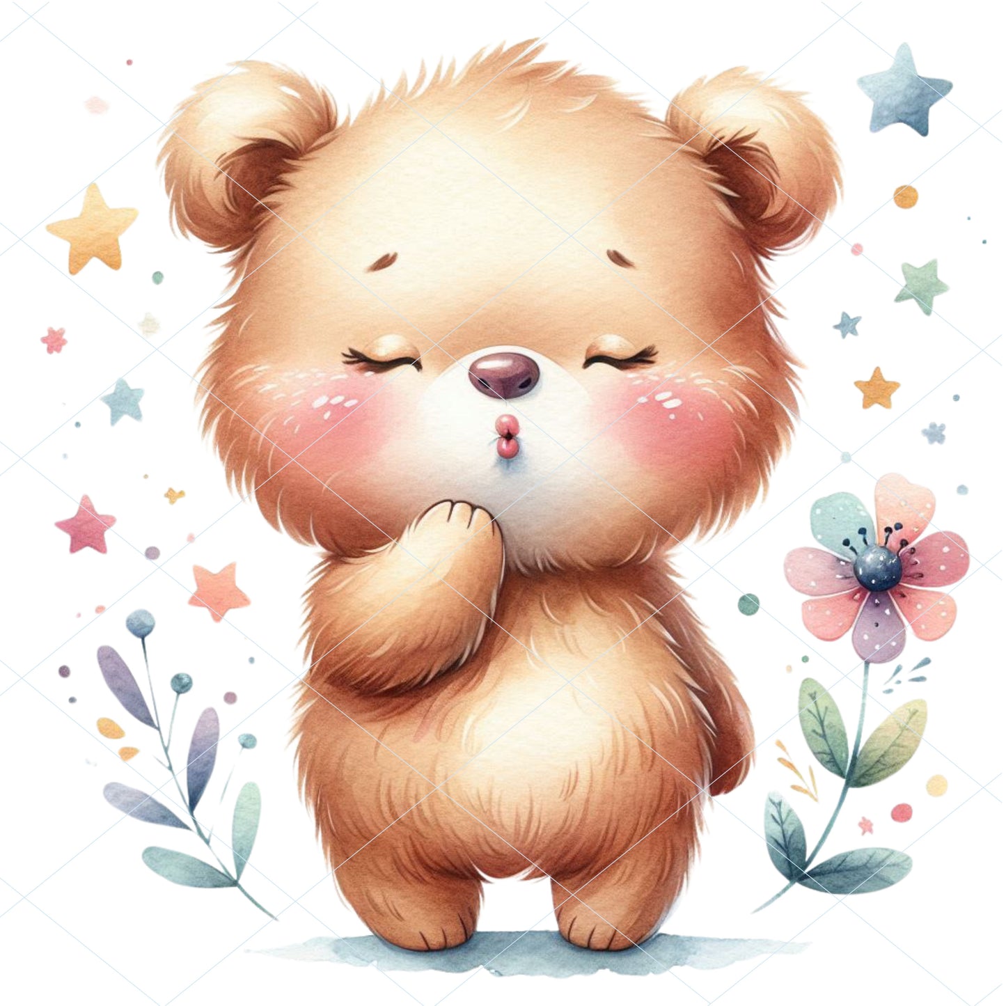 20 Bear Kiss Clipart - PNG, JPG