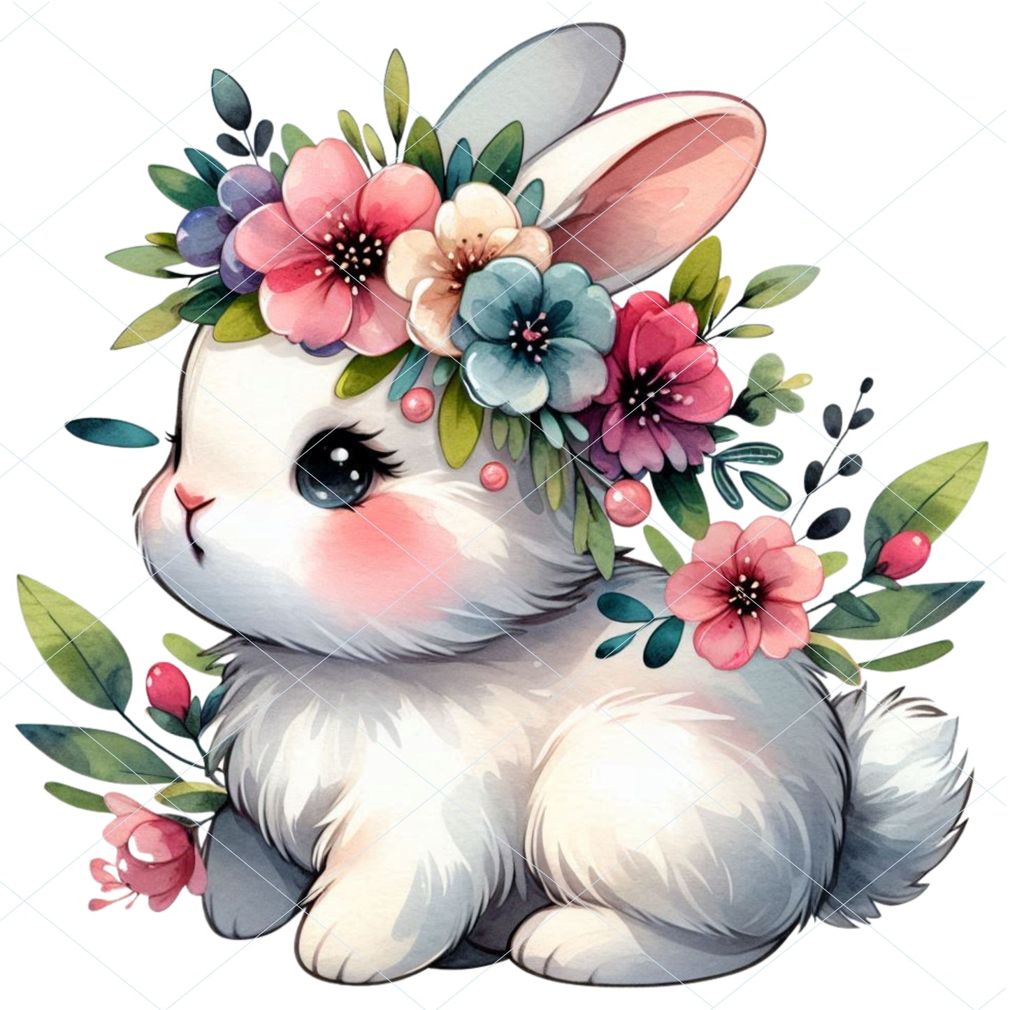 18 Floral Bunny