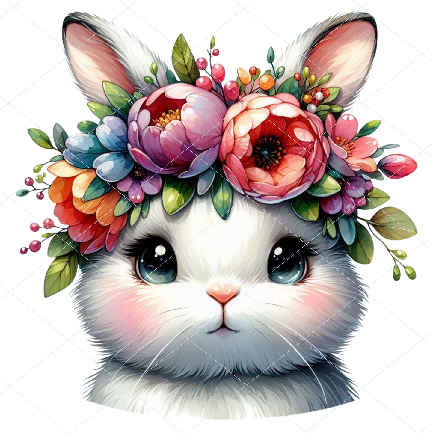 18 Floral Bunny