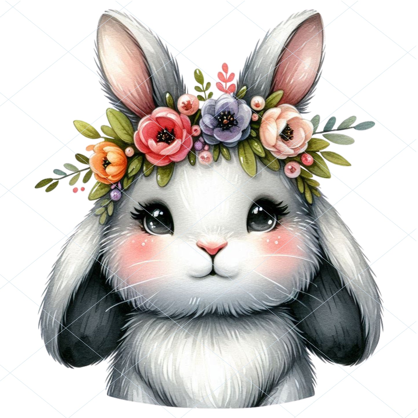 18 Floral Bunny