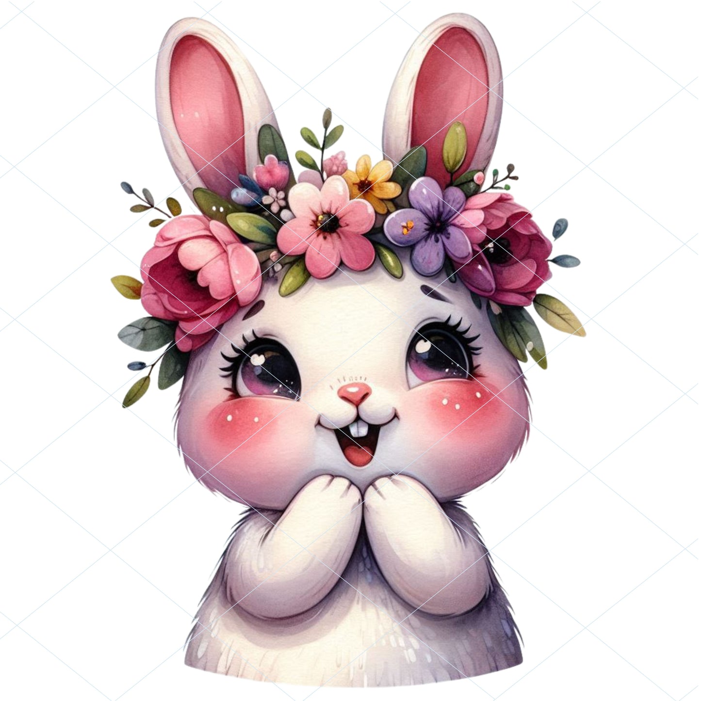 18 Floral Bunny