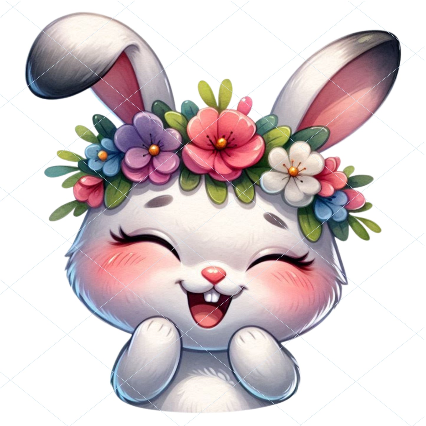 18 Floral Bunny