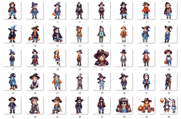 Halloween Fashion Boy Illustrations