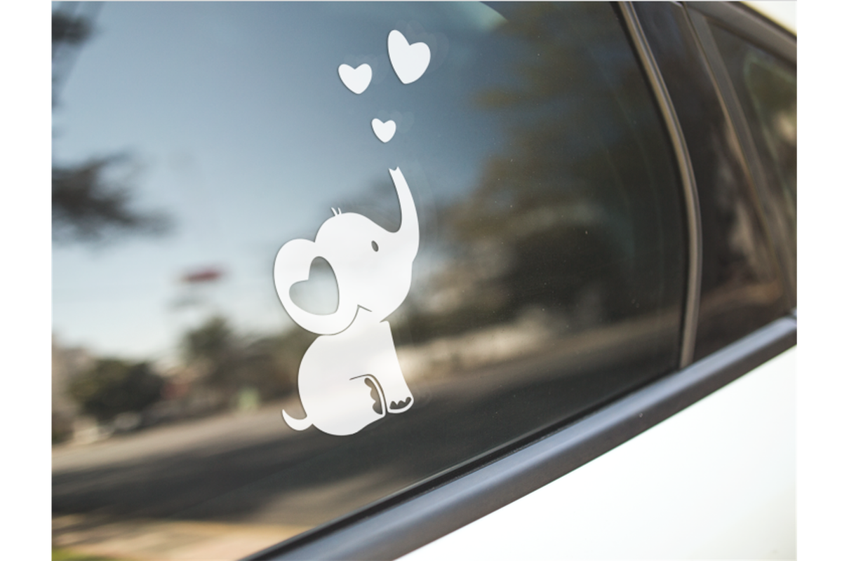  Elephant Decals Stickers Elephant Car Decal Cute