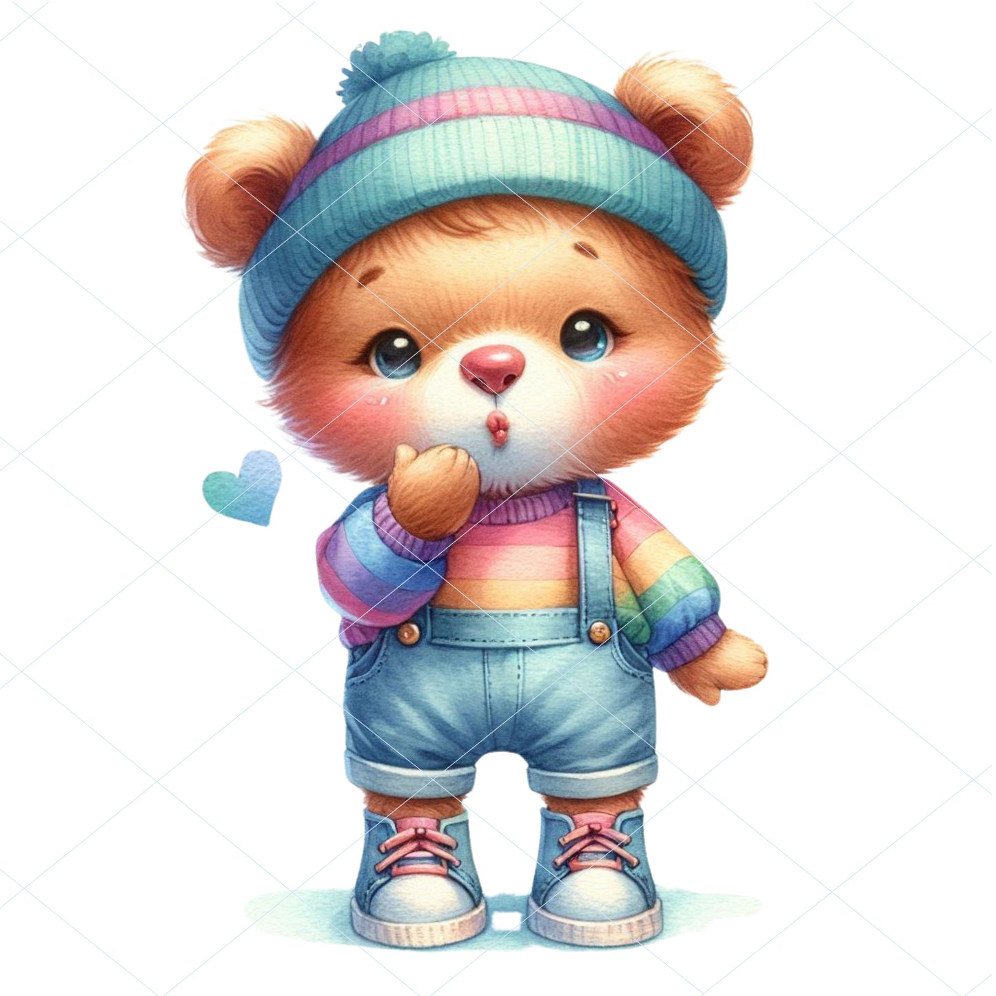 20 Bear Kiss Clipart - PNG, JPG