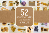 52 SVG Bundle, Box Templates - Designed for Cricut SVG Files