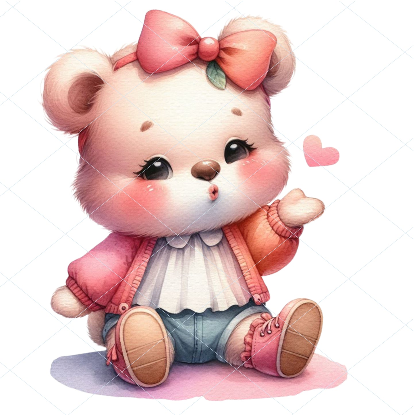20 Bear Kiss Clipart - PNG, JPG