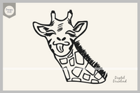 Giraffe Tongue SVG Cut File Clipart Silhouette