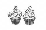 Free Cupcake SVG, cupcake vector, cupcake cut file, food svg, sweet svg, dessert svg graphic 1
