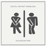 Restroom sign - SVG