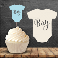 Baby boy onesie Cake Topper - SVG