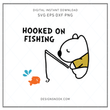 Hooked on Fishing - SVG