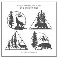 Wildlife Scene Bundle - SVG