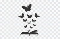 Butterflies from a Book SVG