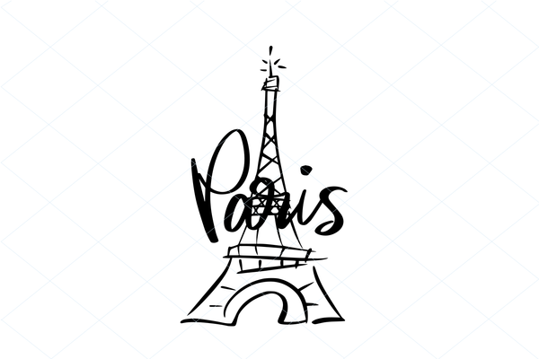 Paris Eiffel Tower svg, Paris svg, hand lettered svg, love travel svg, fashion svg clipart stencil template car sticker, transfer wall decor 1193