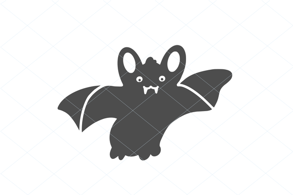 Cute bat svg, cute bat cut file, smiling bat vector file, flying bat, happy bat sticker print clip art stencil template vector 1223