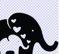 Mother and baby elephant svg, cute elephant, baby shower cut file, mom and baby svg, clipart stencil decal sticker transfer vector 1244