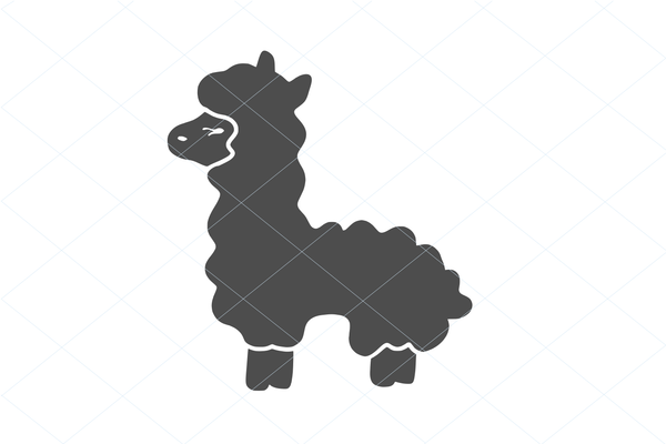 Alpaca svg, cute alpaca cut file, alpaca silhouette, pretty alpaca, alpaca decal, alpaca vector design download clipart clip art file 1274