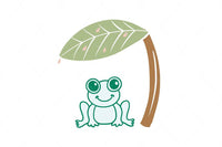 Green Frog SVG Digital File Clipart Instant Download Sublimation Cricut EPS PNG Kermit Illustration Animal Leaf Botanical