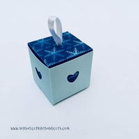 Cube box template v8 - SVG DXF