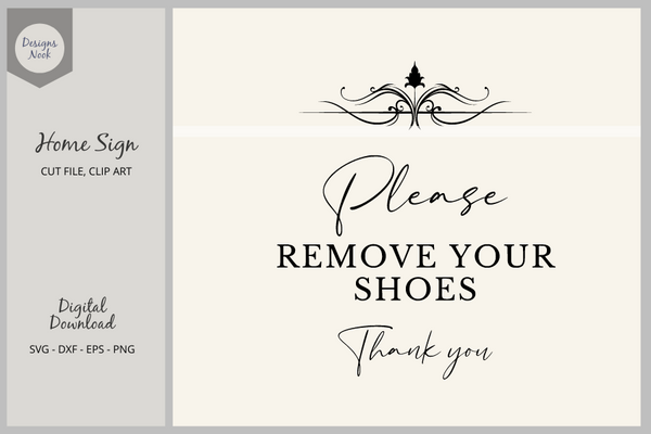 Please remove your shoes SVG