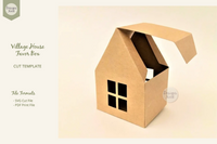 Village house template - SVG PDF