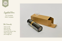 Lipstick Box SVG Template, Small Perfume Spray Box Cut File Print File