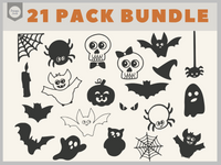 Cute Halloween SVG Bundle, PNG Clipart Bundle