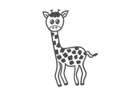 Giraffe svg, cute giraffe design cut file for Cricut and other cutting machines, DXF Silhouette, vector fast download, happy PNG clipart D28