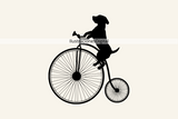 Dog Riding a Bicycle SVG