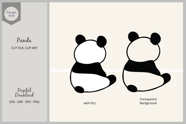 Sitting Panda SVG