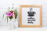 Home Coffee Sign SVG