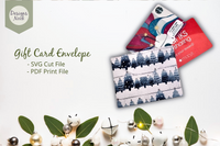 Gift card envelope - SVG Cut File and PDF Print File