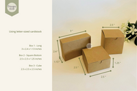 Rectangular and Cube Box Templates