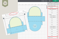 Donut Holder Template - SVG DXF PDF File Formats