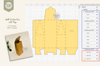 Milk Carton Box Template - SVG DXF Cut File, PDF Print File