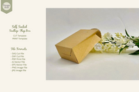 Self Sealed Gift Bag Template - SVG DXF Cut File, PDF Print File