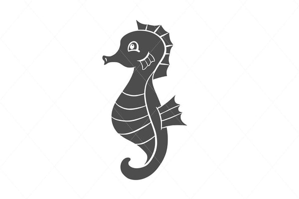 Baby seahorse svg, seahorse cut file, seahorse clip art, seahorse vector, sea animal, decal car stickers stencil transfer vector d9