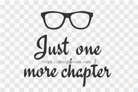 Just one more chapter - Reading SVG, Book SVG Cut File