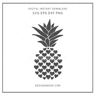 Heart Pineapple - SVG