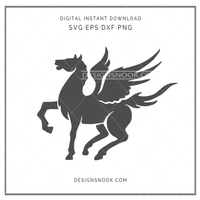 Pegasus SVG, Pegasus DXF, Pegasus Vector, Pegasus Silhouette