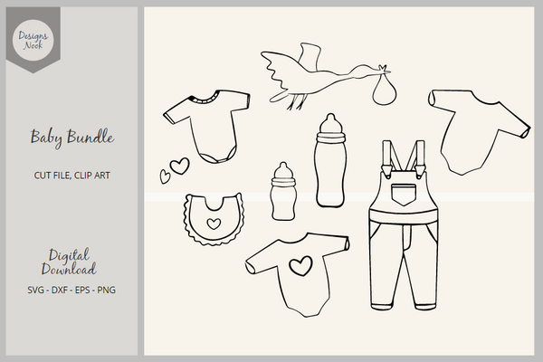 Baby SVG Bundle, Baby PNG Clipart