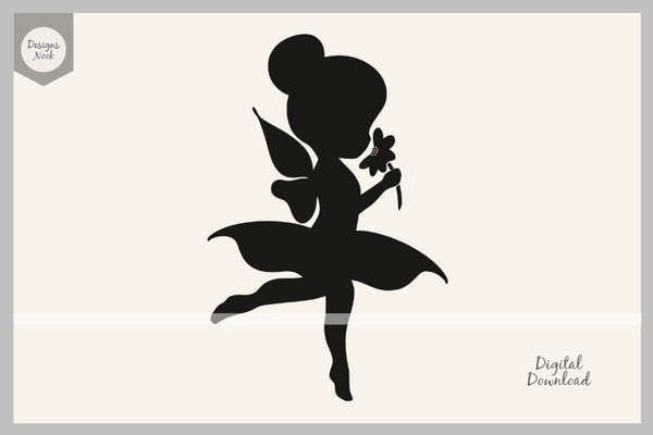 Fairy SVG Cut File Clipart Silhouette