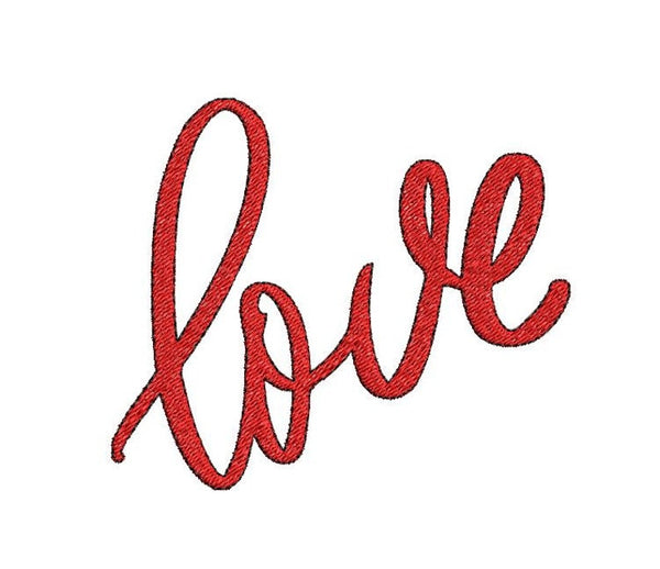 FREE - LOVE - Handwritten Embroidery Design File